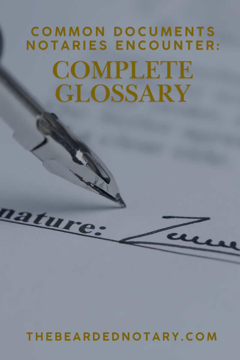 Document types notaries specialize in